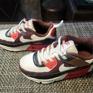 Nike Kids Air Max Sneakers - White and Red